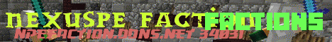 Banner for NexusPE Faction Minecraft server