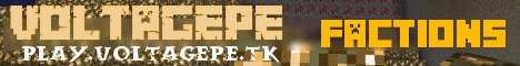 Banner for VoltagePE factions gold Minecraft server