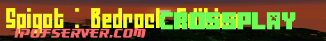 Banner for Spigot : Bedrock Edition Minecraft server