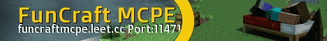 Banner for FunCraftMCPE Minecraft server