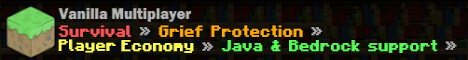 Banner for VanillaMC Minecraft server