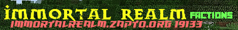 Banner for ImmortalRealm Minecraft server