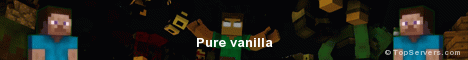 Banner for PEVanilla Minecraft server