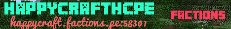 Banner for HappyCraftHCPE Minecraft server