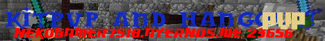 Banner for kitpvp and hangout! Minecraft server