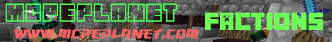 Banner for MCPEPlanet.com Minecraft server