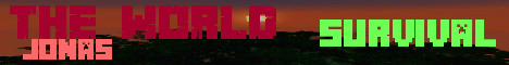 Banner for the world Minecraft server