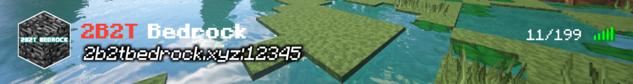 Banner for 2B2T BEDROCK Minecraft server