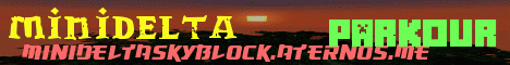 Banner for MiniDeltaSkyblock Minecraft server