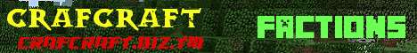 Banner for CrafCraft Factions Minecraft server