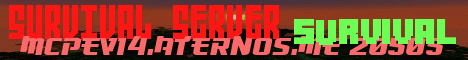 Banner for Official Survival MCPE Server Minecraft server