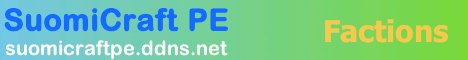Banner for SuomiCraft PE Minecraft server