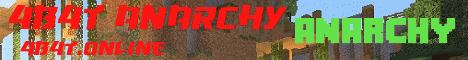 Banner for 4b4t - Anarchy Server for MCPE Minecraft server
