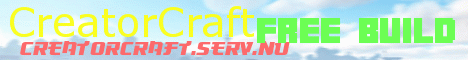 Banner for CreatorCraft.serv.nu Minecraft server