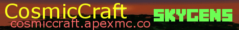 Banner for CosmicCraft Minecraft server