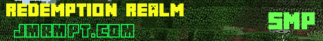 Banner for Redemption Realm Minecraft server