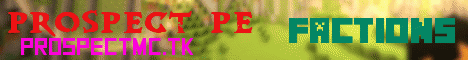 Banner for ProspectPE Minecraft server