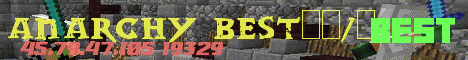 Banner for Anarchy Best 24/7 Minecraft server
