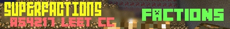 Banner for Superfactions Minecraft server