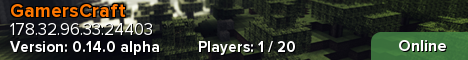 Banner for GamersCraft Minecraft server