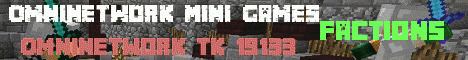 Banner for OmniNetwork - MiniGams (IN PROGRESS) Minecraft server