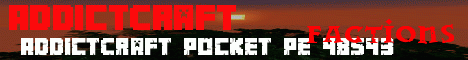 Banner for AddictCraft Minecraft server