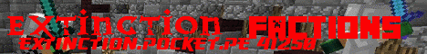 Banner for Extinction PE Minecraft server