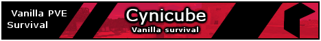 Banner for Cynicube Survival Minecraft server