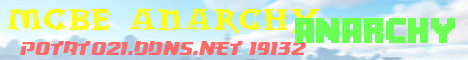 Banner for MCBE ANARCHY Minecraft server