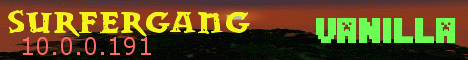 Banner for SurferGang MCPE Minecraft server