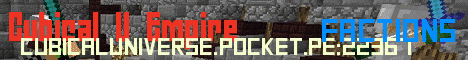 Banner for Cubical Empire PE Minecraft server
