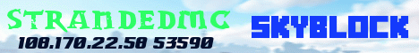 Banner for StrandedMC Skyblock Minecraft server