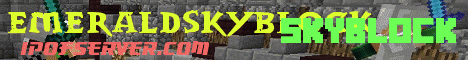 Banner for EmeraldSkyBlock Minecraft server