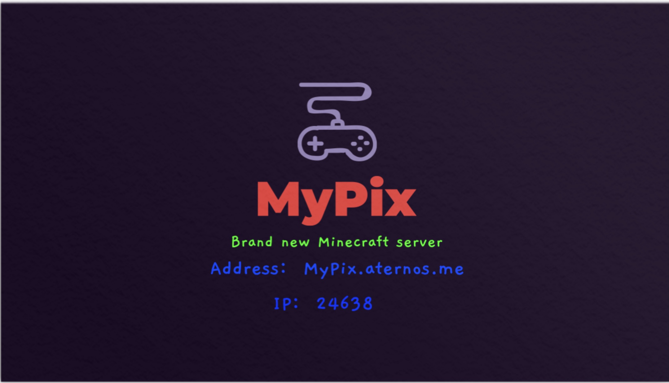 Banner for MyPix Minecraft server