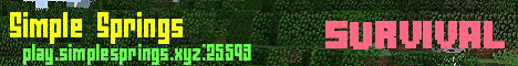 Banner for Simple Springs Minecraft server