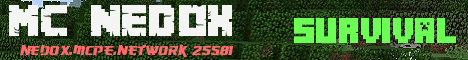 Banner for Minecraft *Nedox* Minecraft server