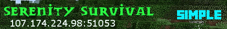 Banner for Serenity Survival Minecraft server