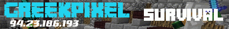 Banner for GreekPixel Minecraft server