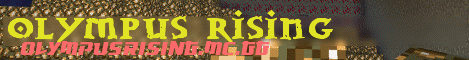 Banner for Olympus Rising Minecraft server