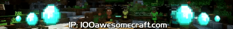 Banner for IP: 100awesomecraft.com Minecraft server
