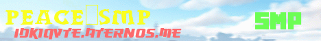 Banner for PEACE_SMP server