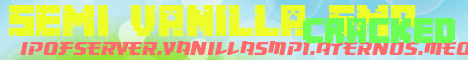 Banner for cracked semi vanilla smp Minecraft server