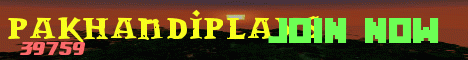 Banner for Pakhandi plays Minecraft server