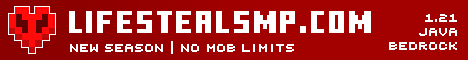 Banner for LifeSteal SMP Minecraft server