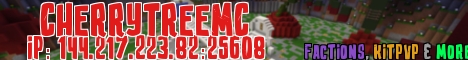 Banner for CherryTreeMC -- Kingdoms, Skyblock & more Minecraft server