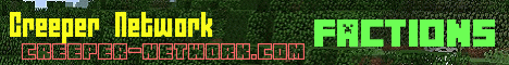 Banner for Creeper Network Minecraft server