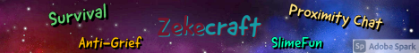 Banner for ZekeCraft Minecraft server
