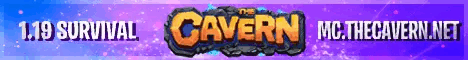 Banner for The Cavern - 1.19 Survival Towny server