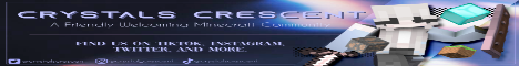 Banner for Crystals Crescent Minecraft server