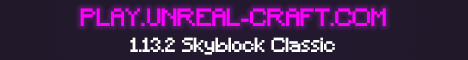 Banner for UnrealCraft Network server
